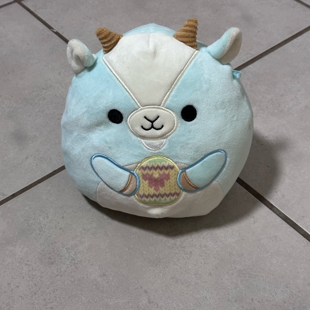 Squishmallow‎ Domingo the Blue Goat Holding An Easter Egg Easter Collection
